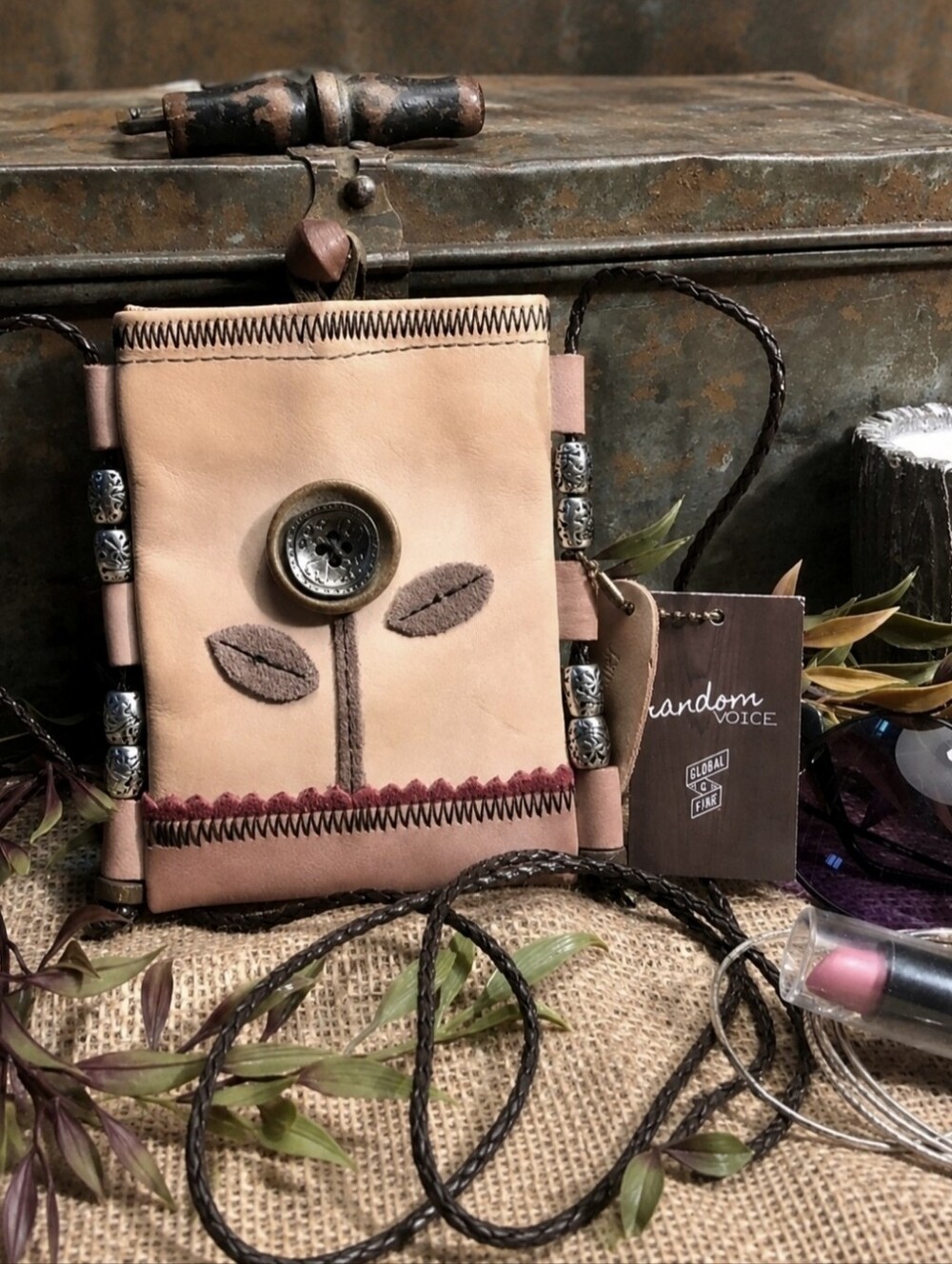 Mini Crossbody Bag NWT Random Voice Leather Suede Purse Live In The Moment NWT